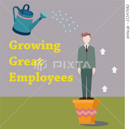 Businessman growing in a pot 21547082