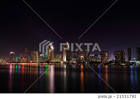 カリフォルニア州 サンディエゴ ダウンタウンの夜景 カリフォルニア州 サンディエゴ ダウンタウンの夜景 21551792