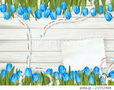 Note with copy space and tulip. EPS 10 21552468
