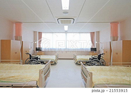 病院 ４床室の写真素材