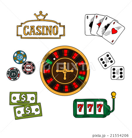 Casino and gambling icons set Casino and gambling icons set 21554206