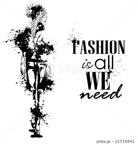 trendy look girl with splashes trendy look girl with splashes 21559842