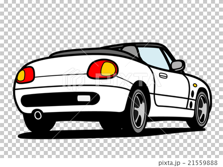オープンカー　ホワイト 21559888