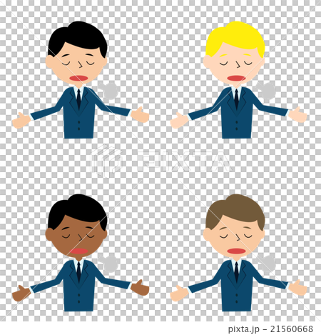 Businessman tried trying ~ disappointed set ~ upper body Businessman tried trying ~ disappointed set ~ upper body 21560668