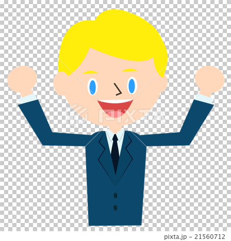 Businessman tried trying to motivate 2 ~ upper body 21560712