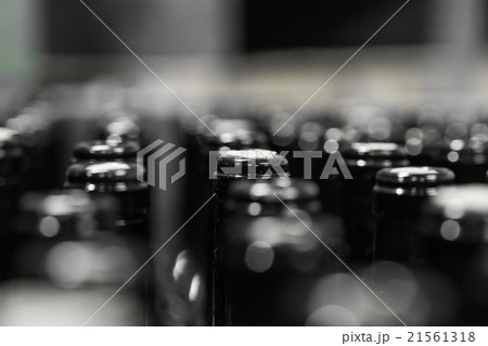 wine bottles on the conveyor 21561318