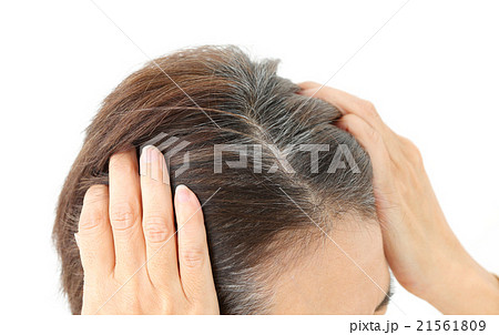 ミドル女性 白髪 ミドル女性 白髪 21561809