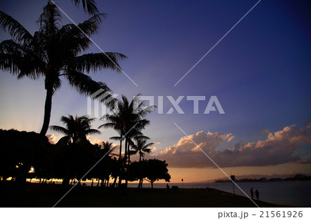 夕焼け　ハワイ 21561926