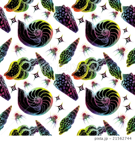 Hand drawn watercolor colorful seamless pattern.  21562744