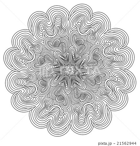 Decorative mandala with optical illusion lines Decorative mandala with optical illusion lines 21562944