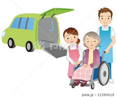 高齢者　介護車両　ヘルパー 21564019