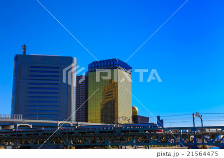 金色の高層ビル　スカイツリー近く 21564475