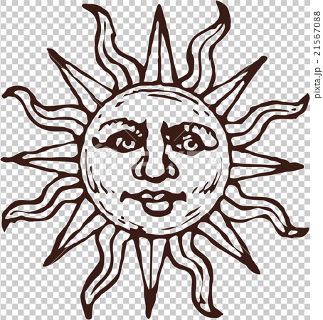 太陽のイラスト素材