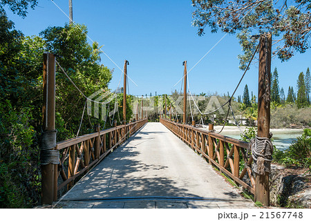 オロ湾の吊り橋(ニュー・カレドニア、イル・デ・パン) オロ湾の吊り橋(ニュー・カレドニア、イル・デ・パン) 21567748