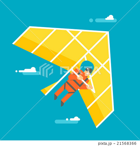 Flat design hangglider Flat design hangglider 21568366