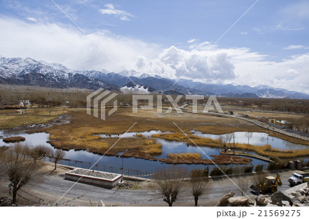 top view of lake in Leh 21569275