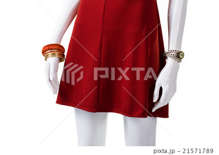 Wrist accessories on mannequin's hand. 21571789