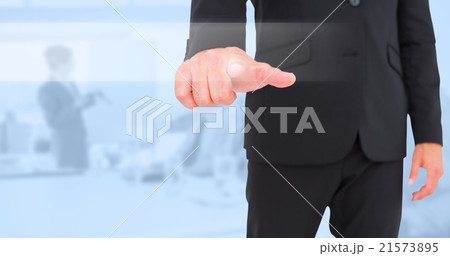Composite image of businessman pointing with finger Composite image of businessman pointing with finger 21573895