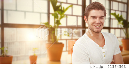 Composite image of handsome man 21574568