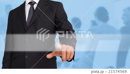 Composite image of businessman pointing Composite image of businessman pointing 21574569