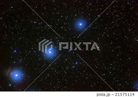 オリオン座の三ツ星の写真素材