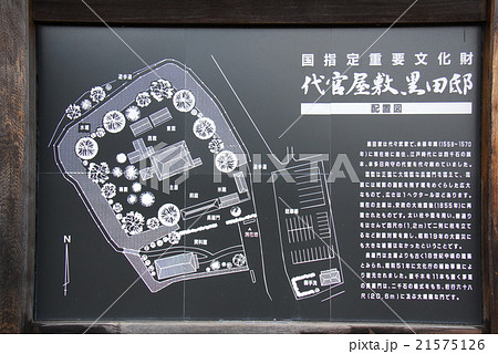 代官屋敷黒田邸の説明案内板(静岡県菊川市) 代官屋敷黒田邸の説明案内板(静岡県菊川市) 21575126