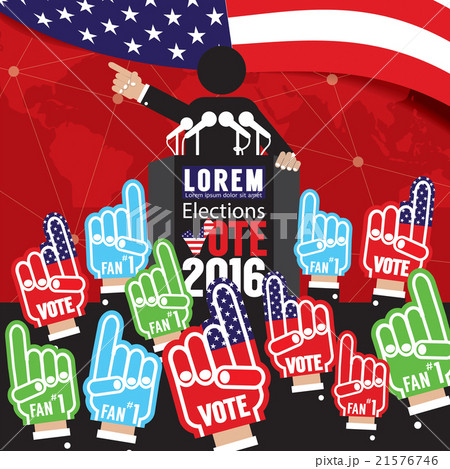 Political Campaign Banner Vector Illustration. 21576746