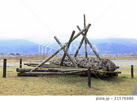 信玄堤、聖牛 21576986