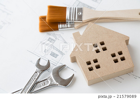 リフォーム　リノベーションイメージ　白バック 21579089