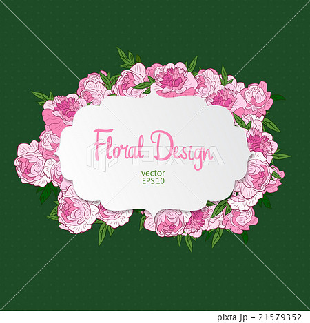 Floral vector frame Floral vector frame 21579352