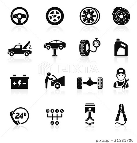 Car service maintenance icon set. 21581706