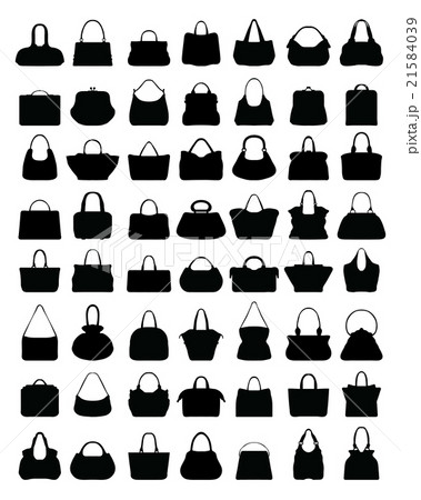 silhouettes of handbags 21584039