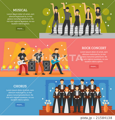 Popular Music Horizontal Banners 21584138