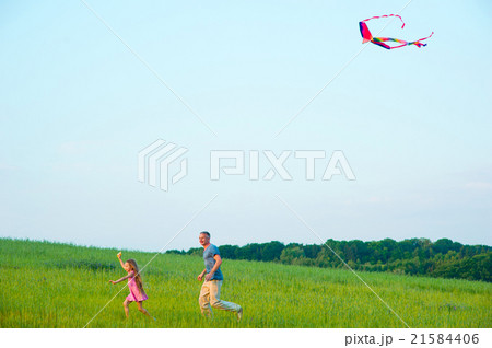 Father playing with his daughter. Father playing with his daughter. 21584406