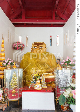 Golden Katyayana statue Golden Katyayana statue 21588675
