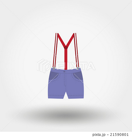 Shorts with suspenders. Rompers. Icon. 21590801
