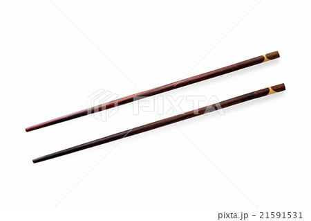 Wooden chopsticks, isolated on white background Wooden chopsticks, isolated on white background 21591531