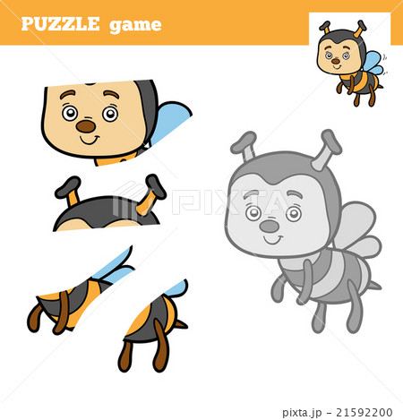 Puzzle Game for children, bee 21592200