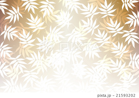 背景素材壁紙 笹の葉 ささ ササ 落葉 若葉 竹林 和風 柄 伝統模様 日本 東洋的な 新緑 初夏 のイラスト素材