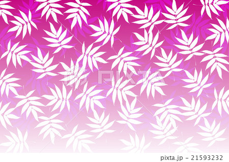 背景素材壁紙 笹の葉 ささ ササ 落葉 若葉 竹林 和風 柄 伝統模様 日本 東洋的な 新緑 初夏 のイラスト素材