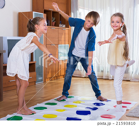 happy children playing at twister 21593810