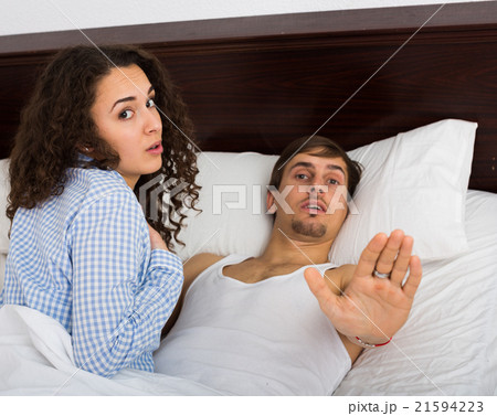 Young wife with lover caught during adultery act Young wife with lover caught during adultery act 21594223