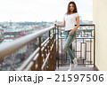 Young attractive woman wearing casual clothes 21597506