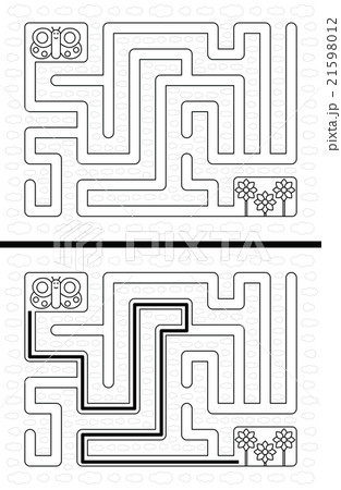 Easy butterfly maze 21598012