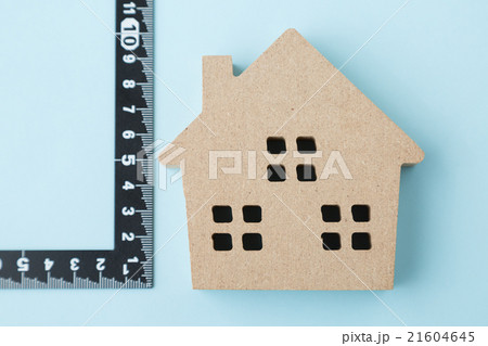 住宅　測量　青バック 21604645