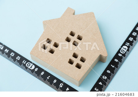 住宅　測量　青バック 21604683