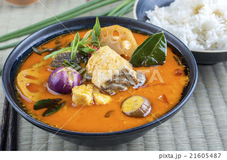 Thai Fish Soup in Bowl 21605487