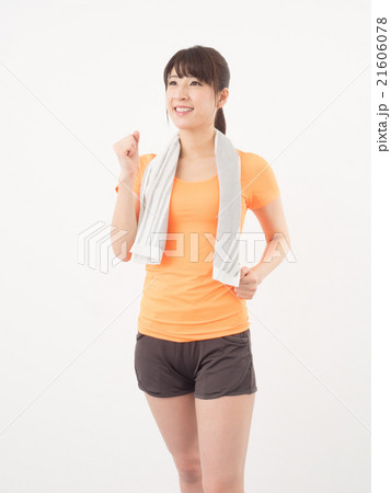 ランニングヲする女性 21606078