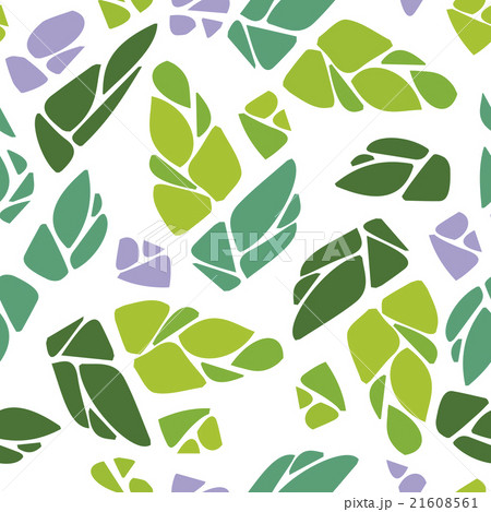 Seamless pattern with cones of hops  21608561