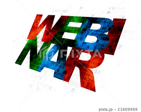 Education concept: Webinar on Digital background Education concept: Webinar on Digital background 21609989